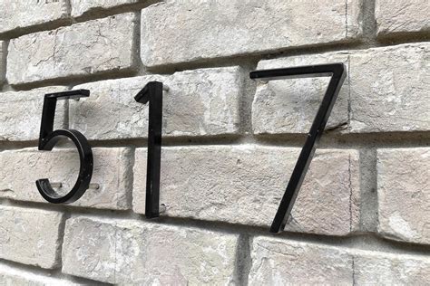 install floating house numbers